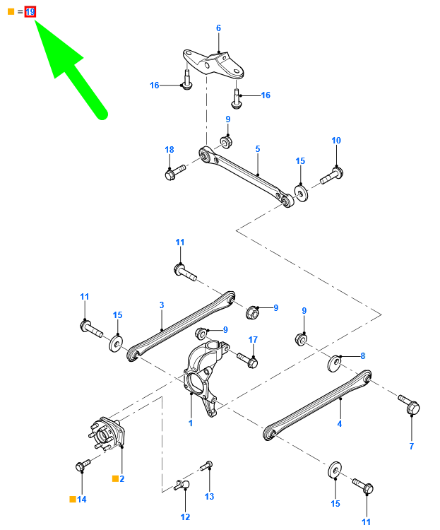 new ford mondeo mk3 rear wheel bearing repair kit 2478906 1s7j-1a049-aj original