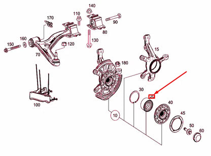 NEW MERCEDES-BENZ GLA X156 FRONT WHEEL BEARING A2469810006 ORIGINAL