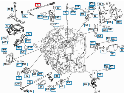 NEW MERCEDES BENZ M W164 EXHAUST TEMPERATURE SENSOR A0071536628 ORIGINAL