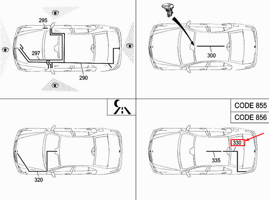 new mercedes-benz s w222 communication wiring harness a2225409336 original
