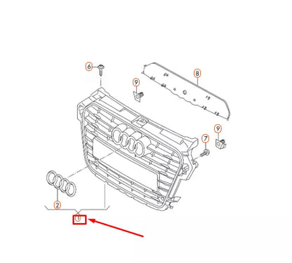 NEW AUDI A1 8X FRONT RADIATOR GRILLE 8XA853651B1QP