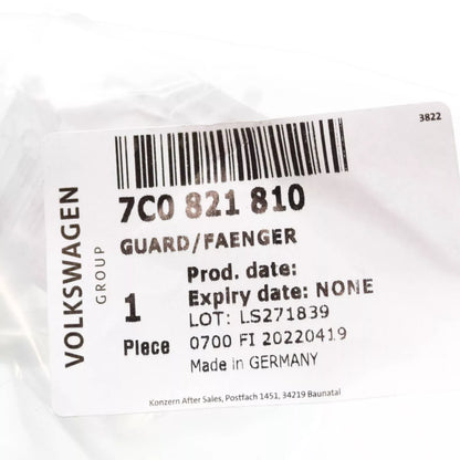 NEW VOLKSWAGEN CRAFTER SZ FRONT RIGHT MUDGUARD FLAP 7C0821810 ORIGINAL