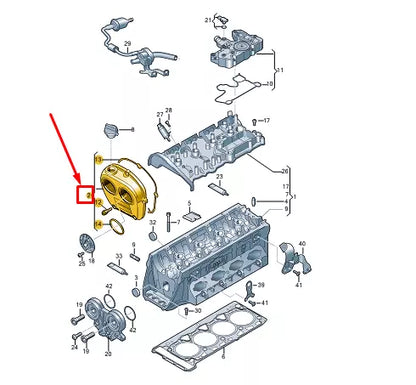 NEW VW GOLF VARIANT CG MK8 UPPER ENGINE TIMING COVER 06Q103269A