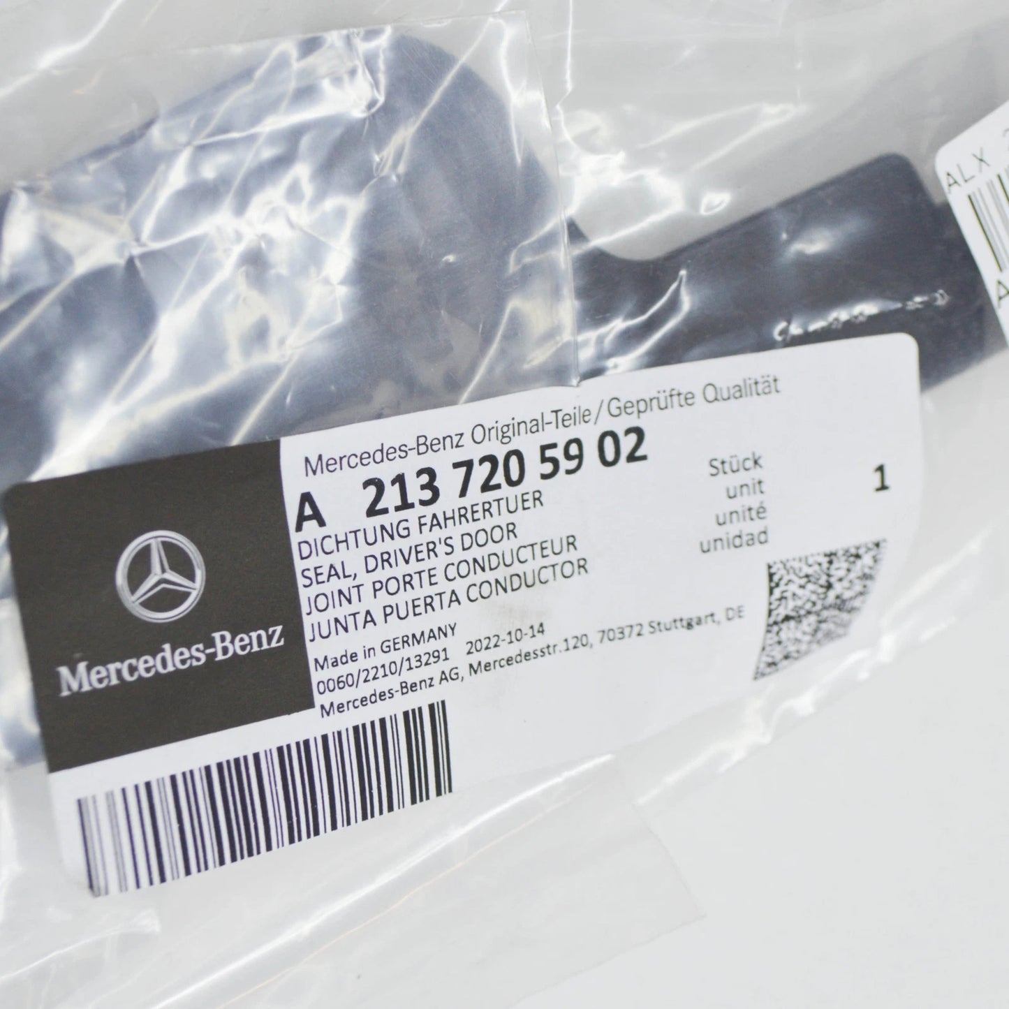 NEW MERCEDES-BENZ E W213 FRONT LEFT DOOR SEALING A2137205902 ORIGINAL