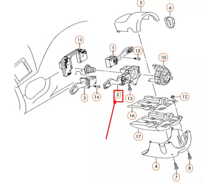 NEW AUDI A4 B7 COMBINATION TURN SIGNAL SWITCH 4E0953513K4PK ORIGINAL