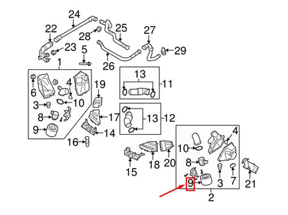 NEW AUDI A6 AVANT C6 ENGINE AIR FILTER 07L133843E ORIGINAL