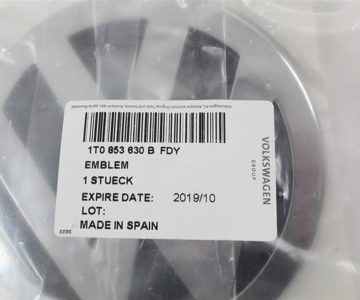 new volkswagen touran 1t mk1 rear lid badge 1t0853630bfdy original