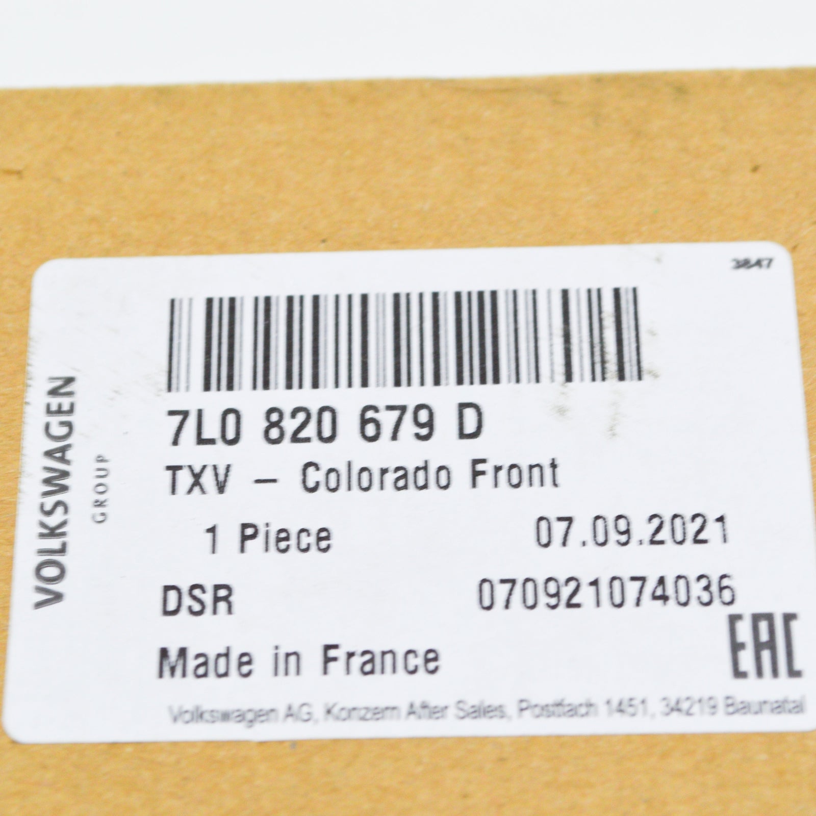 NEW AUDI Q7 4L AIR CONDITIONER EXPANSION VALVE 7L0820679D ORIGINAL