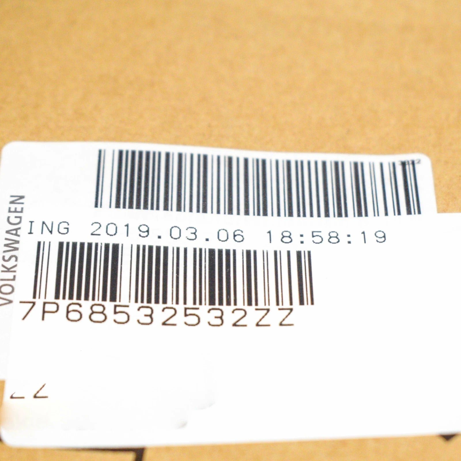 NEW VOLKSWAGEN TOUAREG 7P FRONT BUMPER LEFT CHROME MOLDING 7P68532532ZZ ORIGINAL