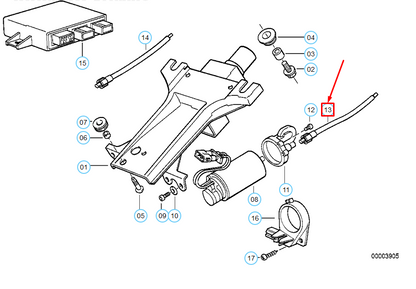 new bmw 5 e34 steering column shaft longitudinal adjusting 32311159444 original