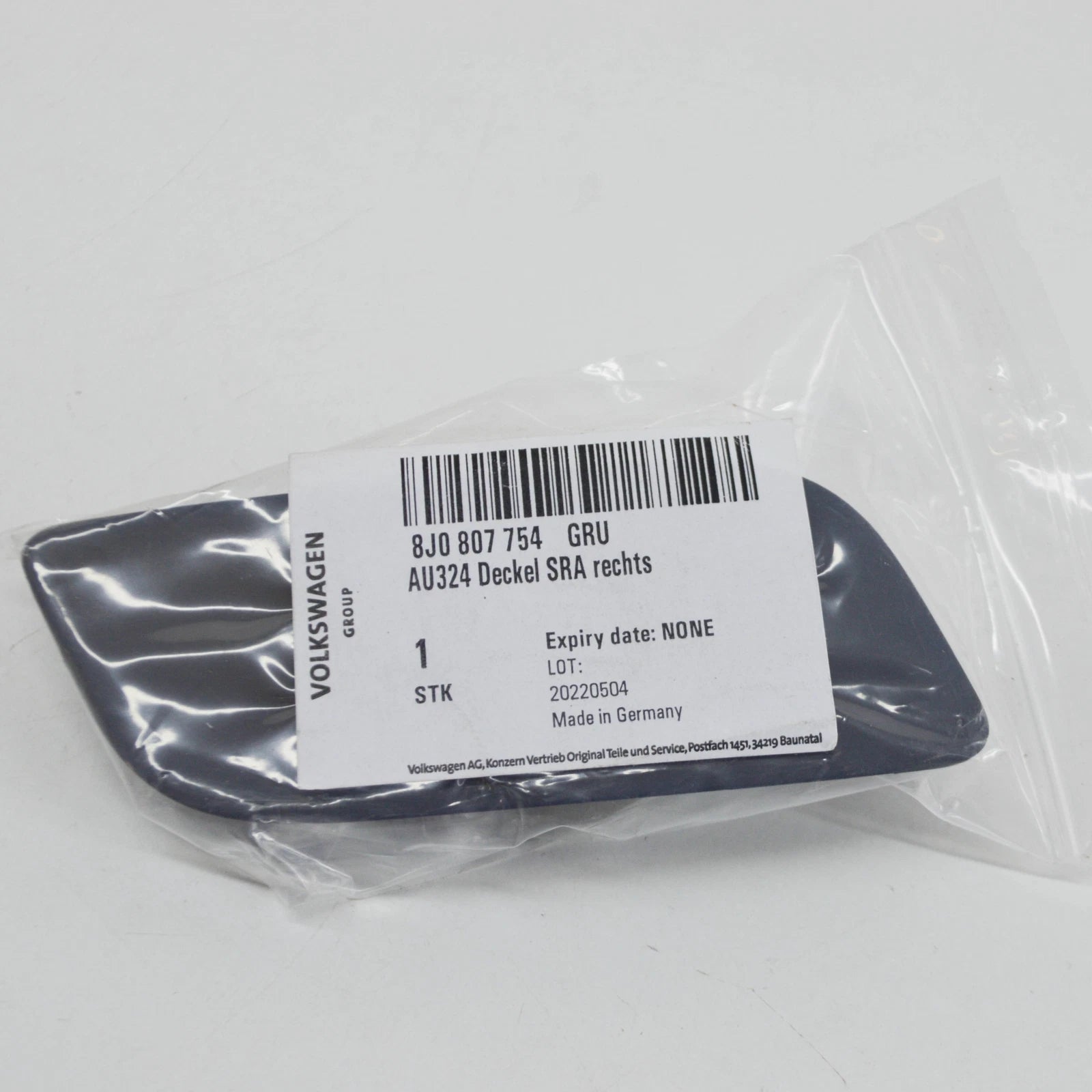 NEW AUDI TT 8J RIGHT HEADLIGHT WASHER COVER 8J0807754GRU 2009 ORIGINAL