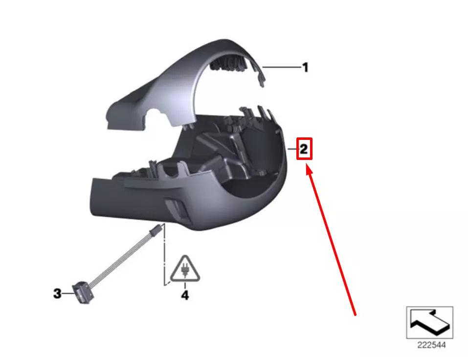 NEW BMW X3 F25 LOWER STEERING COLUMN TRIM PANEL 9237941 61319237941 ORIGINAL