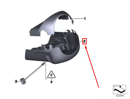 NEW BMW X3 F25 LOWER STEERING COLUMN TRIM PANEL 9237941 61319237941 ORIGINAL