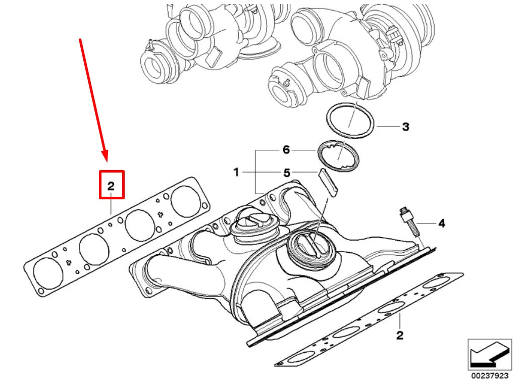 NEW BMW X5 F15, F85 EXHAUST MANIFOLD GASKET 7589106 11627589106 ORIGINAL