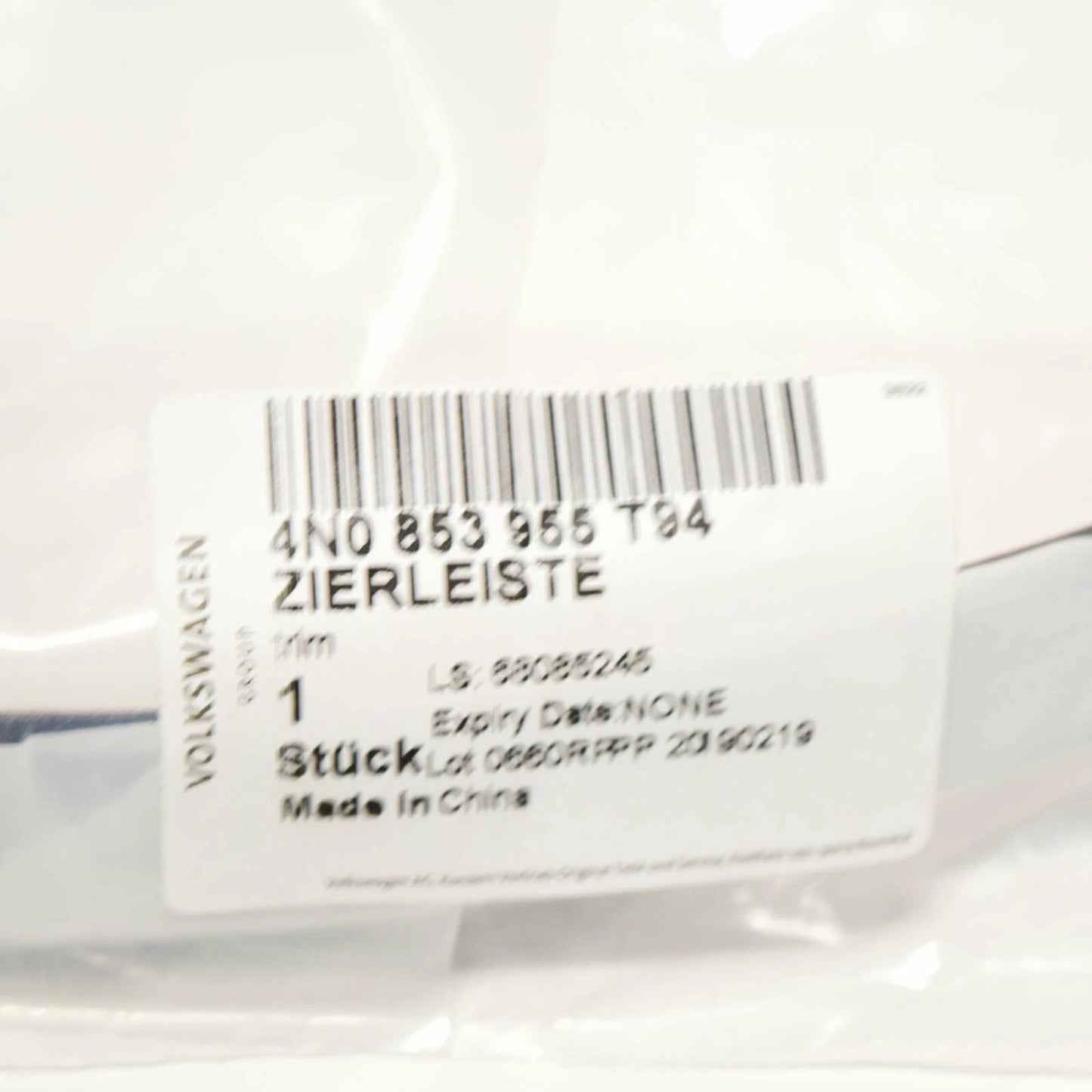 NEW AUDI A8 4N D5 REAR LEFT TAILLIGHT GLOSSY TRIM 4N0853955T94 ORIGINAL