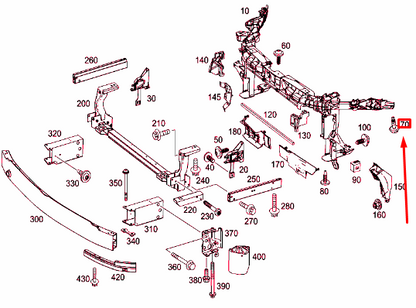 new mercedes-benz cla c117 front support bolt a0199906301 original