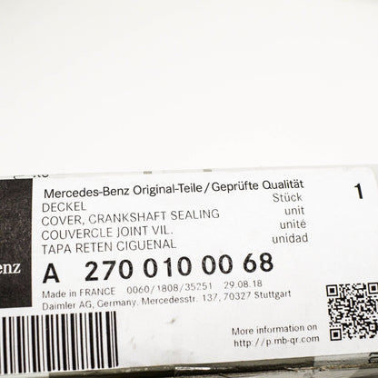 NEW MERCEDES BENZ X253 ENGINE CRANKSHAFT SEAL COVER A2700100068 ORIGINAL