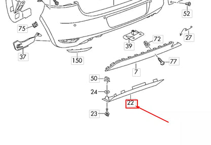 NEW VOLKSWAGEN MK6 REAR BUMPER TOW HOOK COVER 5K6807397H9B9