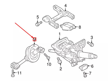NEW AUDI Q5 8R STEERING INTERMEDIATE SHAFT LHD 8R1419753H ORIGINAL