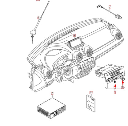 NEW AUDI A1 8X NAVIGATION MENU ROTARY KNOB SET 8X1919069