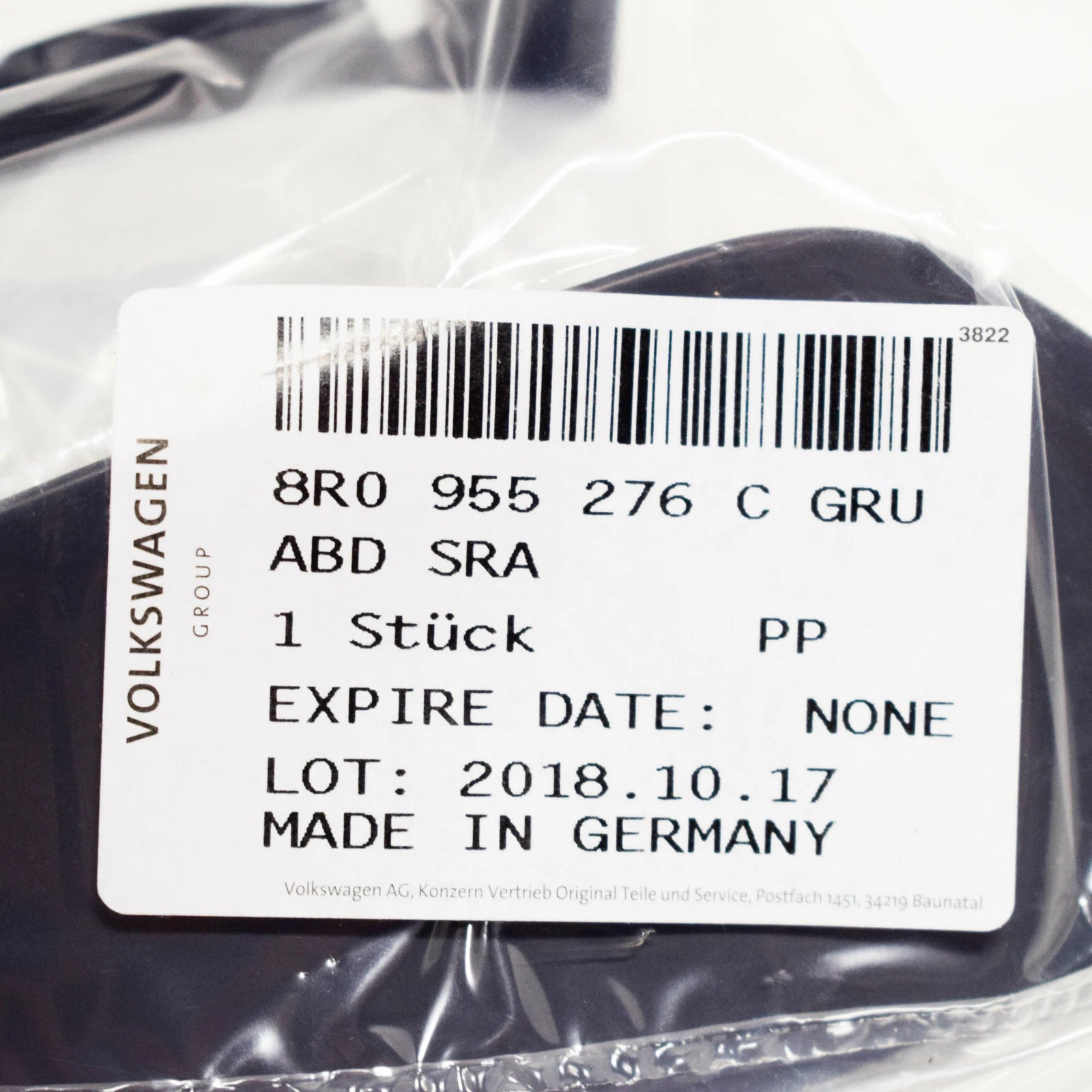 NEW AUDI Q5 8R RIGHT HEADLIGHT WASHER COVER CAP 8R0955276CGRU ORIGINAL