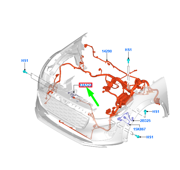 new ford puma wire assy 2639153 original
