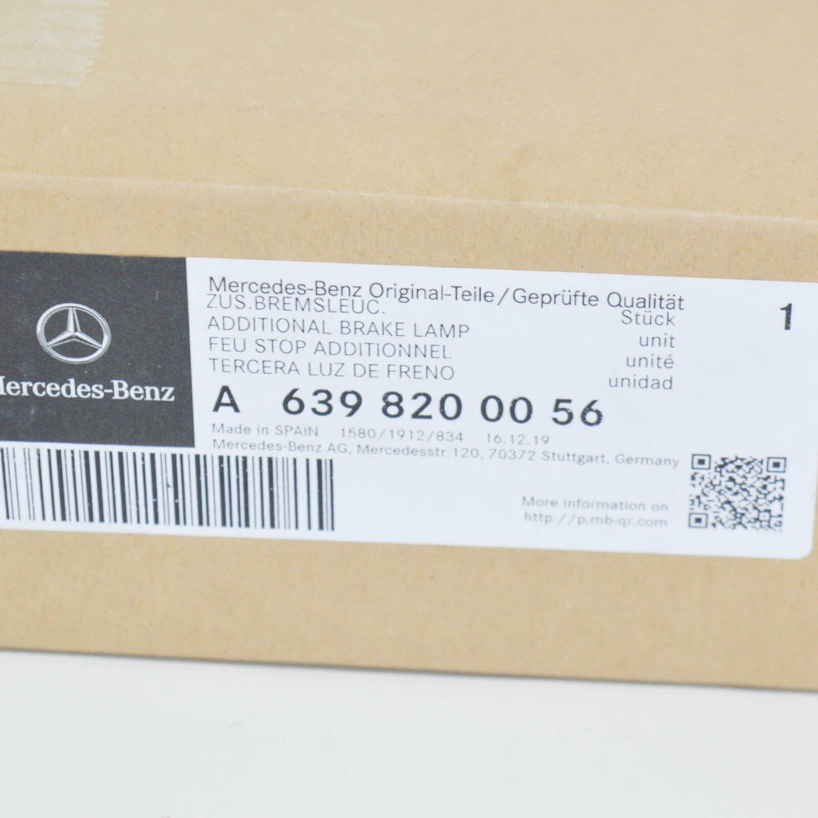 NEW MERCEDES-BENZ VITO W639 ADDITIONAL BRAKE LIGHT A6398200056 ORIGINAL