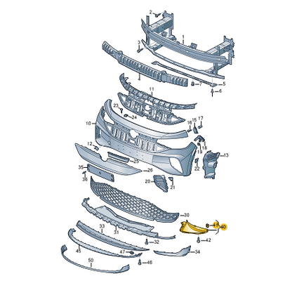 NEW VOLKSWAGEN ID.4 E21 FRONT LEFT AIR GUIDE 11A805825A ORIGINAL