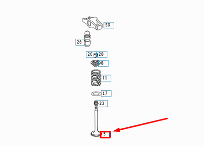 NEW MERCEDES-BENZ SLK R171 INTAKE VALVE A2710530001 ORIGINAL