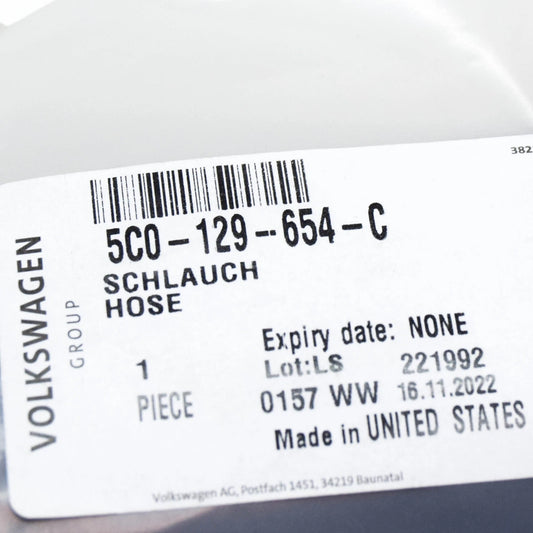 NEW VOLKSWAGEN BEETLE 5C AIR INTAKE HOSE 5C0129654C ORIGINAL