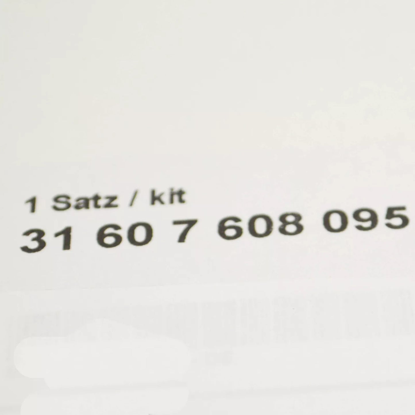 NEW BMW X5 F15 FRONT AXLE INNER CV JOINT BOOT REPAIR KIT 31607608095 ORIGINAL