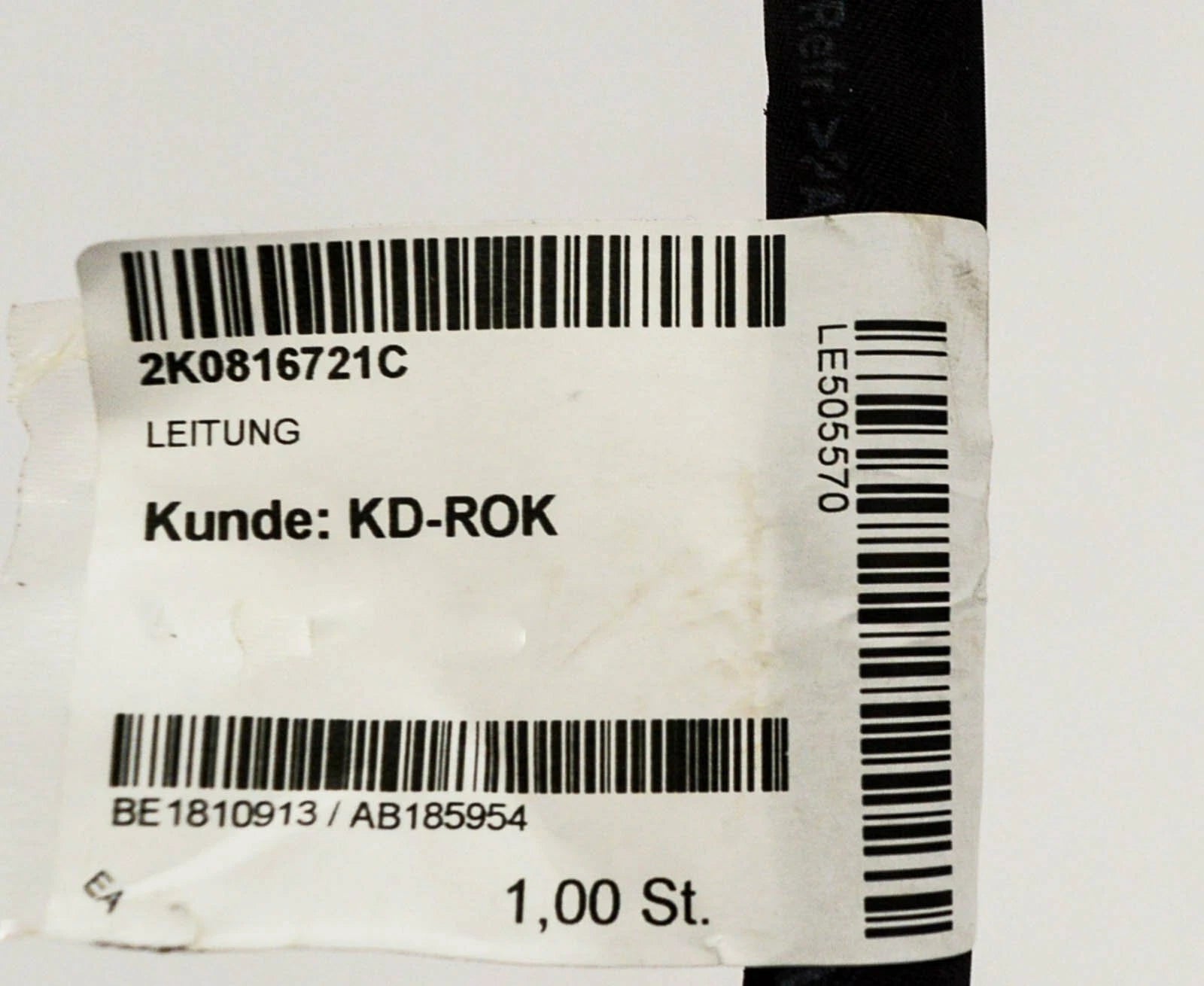 NEW VW CADDY IV SAB A/C AIR CON PIPE HOSE 2.0 TDI DIESEL 2K0816721C ORIGINAL