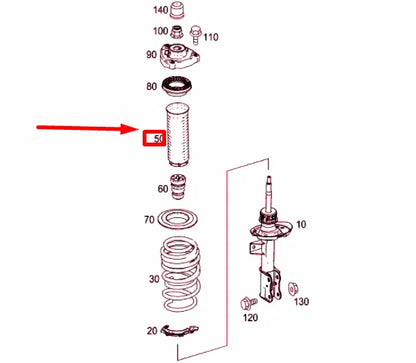 NEW MERCEDES-BENZ CLA COUPE C117 FRONT SHOCK ABSORBER BOOT A2123230392 ORIGINAL