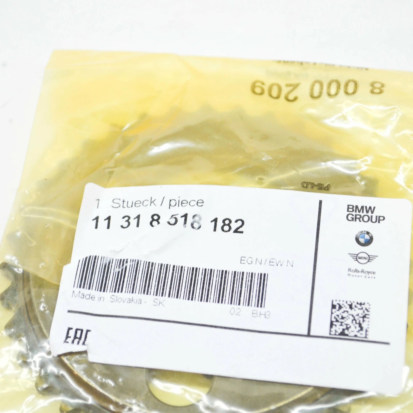 NEW BMW 1 F21 ENGINE TIMING CHAIN SPROCKET 11318518182 ORIGINAL