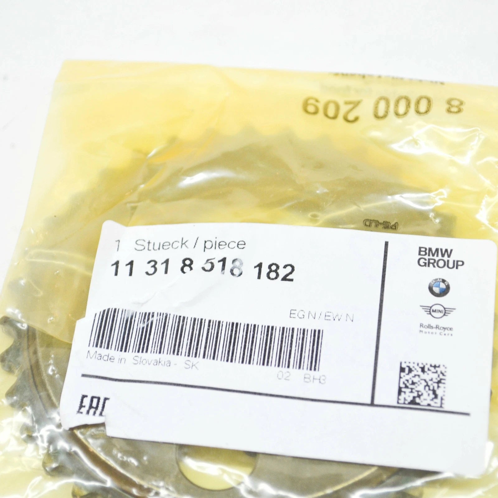 NEW BMW 1 F21 ENGINE TIMING CHAIN SPROCKET 11318518182 ORIGINAL