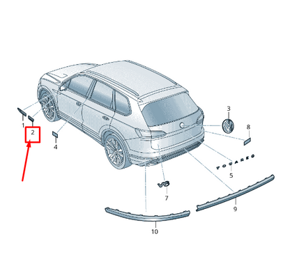 new vw touareg cr left door badge 760853689jdpj original