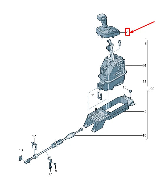 NEW VW CC 35 GEAR SHIFTING KNOB LHD 3AB713203E TVJ 3AB713203ETVJ ORIGINAL