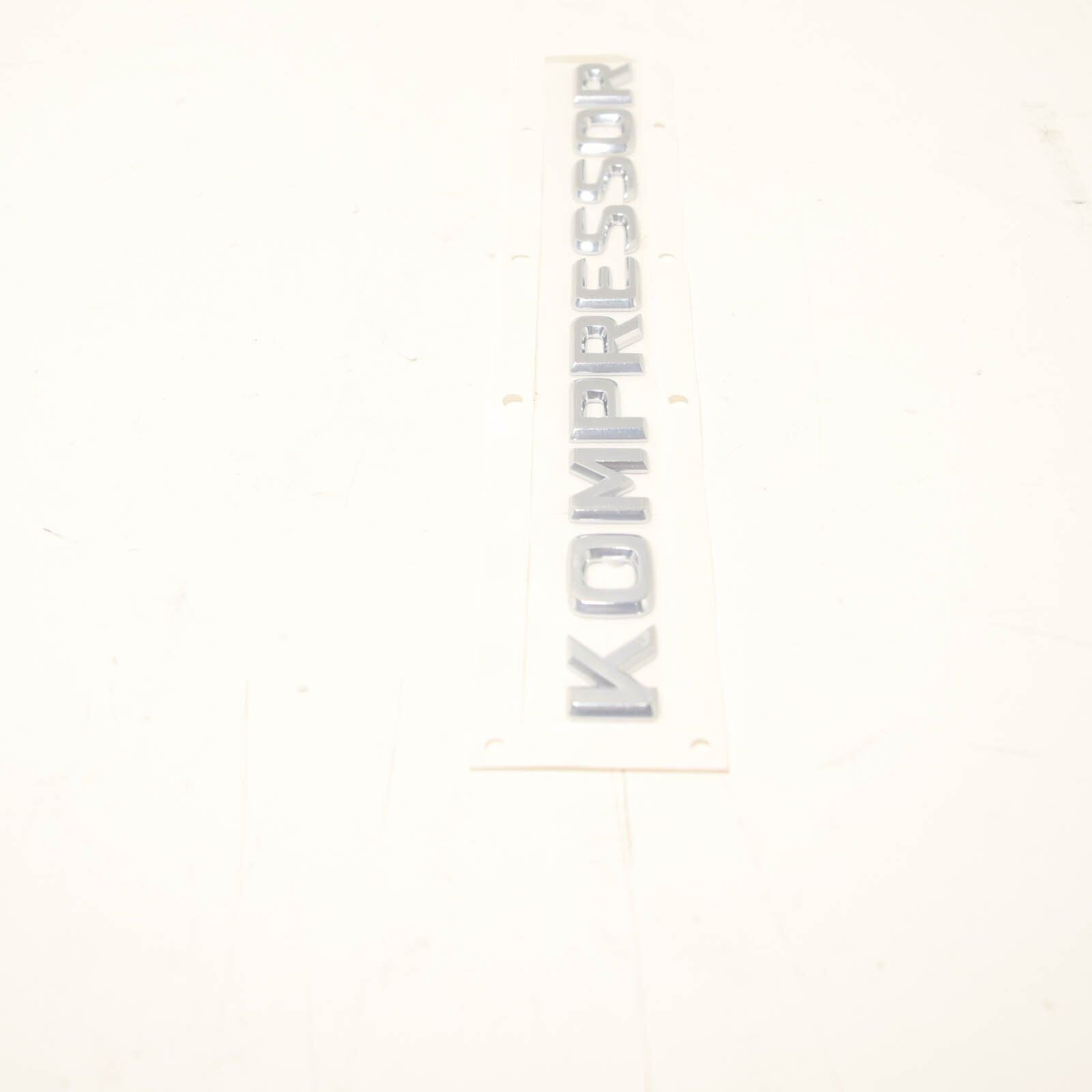 NEW MB SLK R170 TRUNK LID KOMPRESSOR CHROME BADGE A2038173015 ORIGINAL