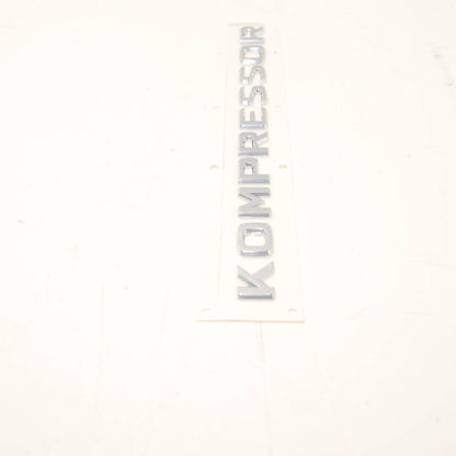 NEW MB SLK R170 TRUNK LID KOMPRESSOR CHROME BADGE A2038173015 ORIGINAL