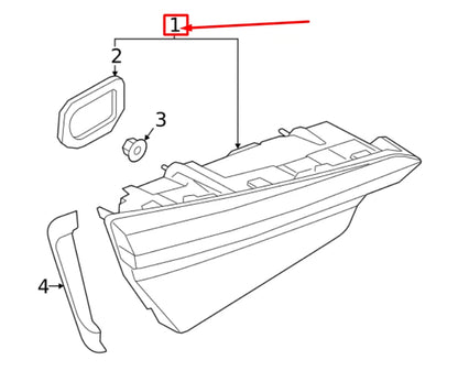 NEW AUDI S5 8W6 REAR RIGHT TAILLIGHT 8W6945094M ORIGINAL
