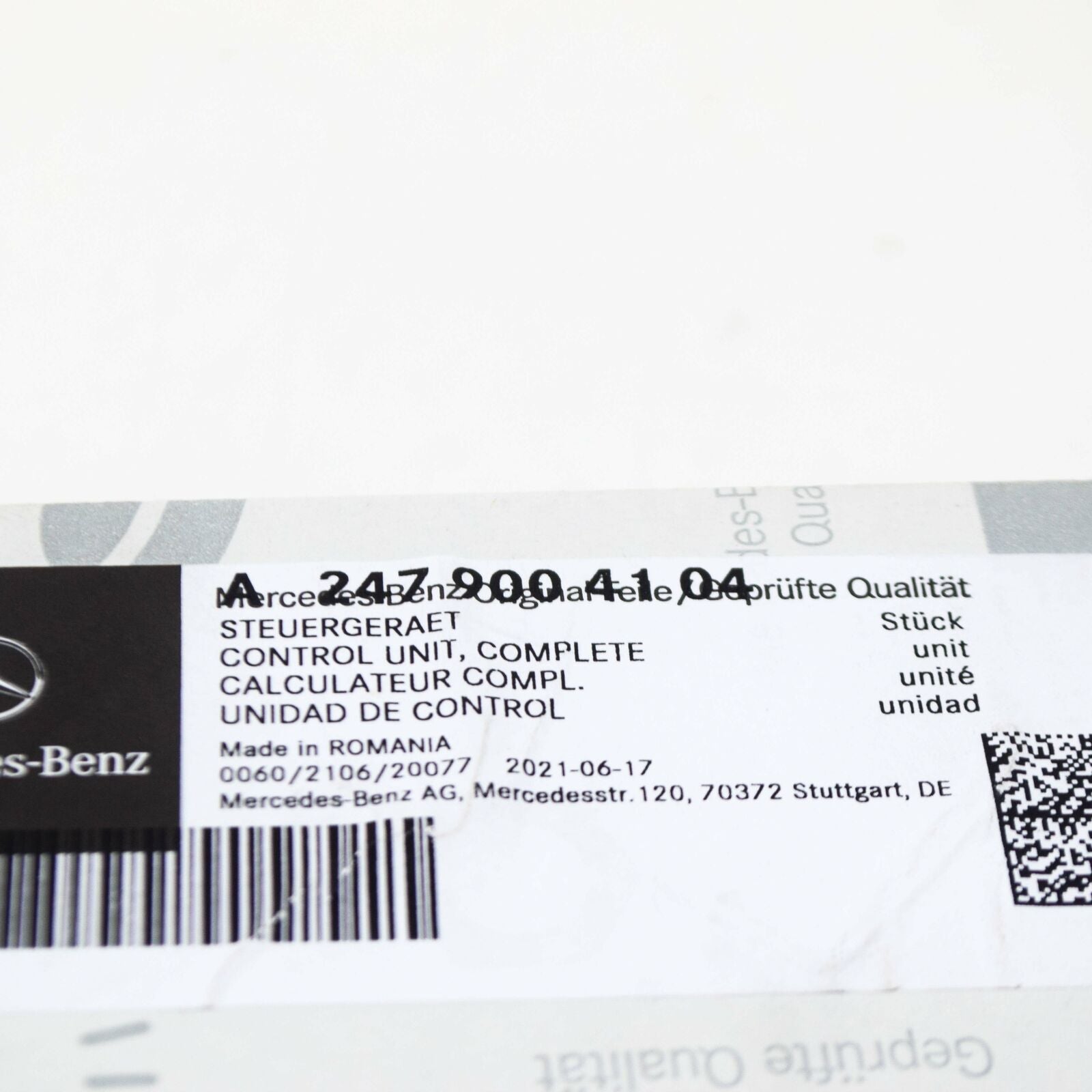 NEW MB GLA H247 FRONT LEFT LED HEADLIGHT CONTROL UNIT A2479004104 ORIGINAL