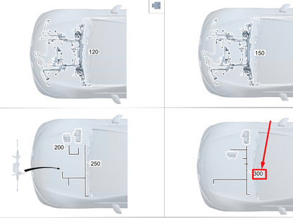new mercedes-benz eqs v297 air conditioning wiring rhd a2975404126 original
