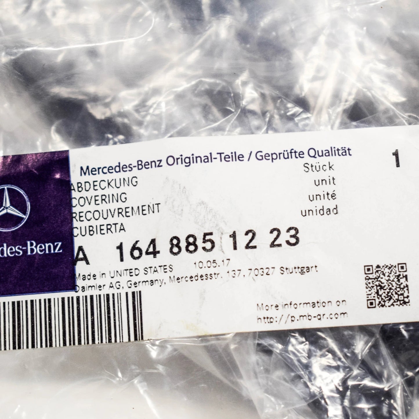 NEW MB BENZ GL X164 FRONT BUMPER RIGHT FOG LIGHT GRILLE A1648851223 ORIGINAL