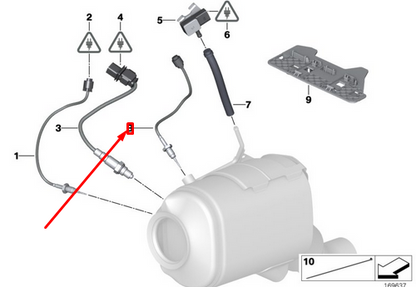 new bmw 3 e90 exhaust gas temperature sensor 13627809157 7809157 original