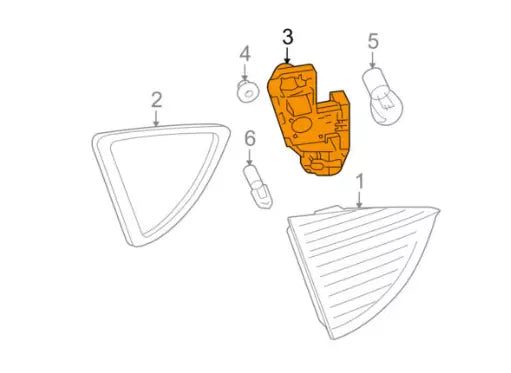 NEW BMW 3 E91 REAR LEFT TAIL LIGHT SOCKET BULB 63217183843 ORIGINAL