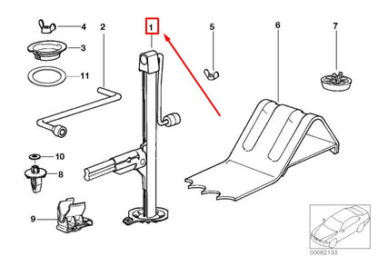 NEW BMW 3 COMPACT E36 LIFT JACK 1181801 71121181801 ORIGINAL