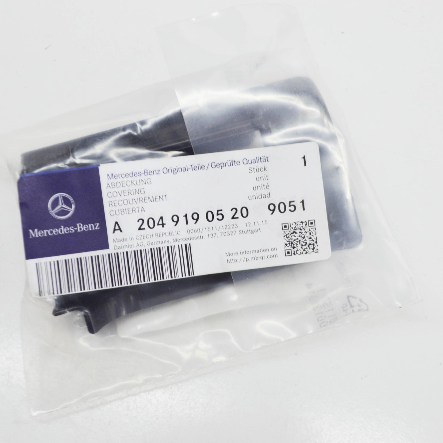 NEW MB C W204 FRONT LEFT SEAT INNER LEFT FRONT COVER A20491905209051 ORIGINAL