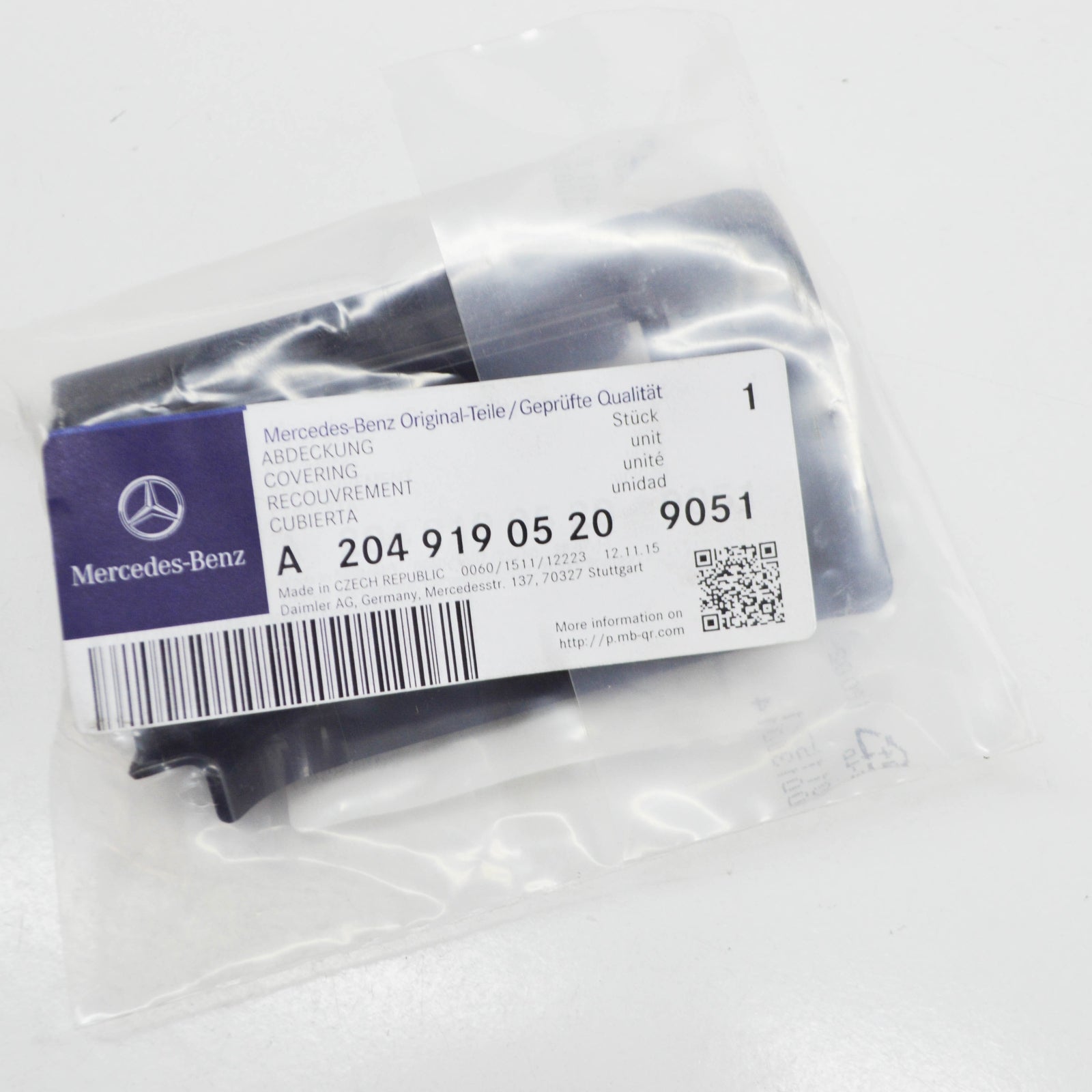 NEW MB C W204 FRONT LEFT SEAT INNER LEFT FRONT COVER A20491905209051 ORIGINAL