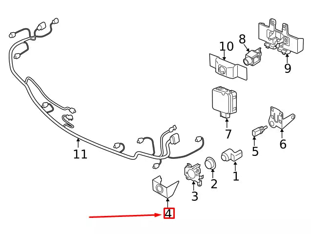 NEW VOLKSWAGEN ARTEON 3H7 FRONT RIGHT PARKING AID COVER CAP 3G8854376041