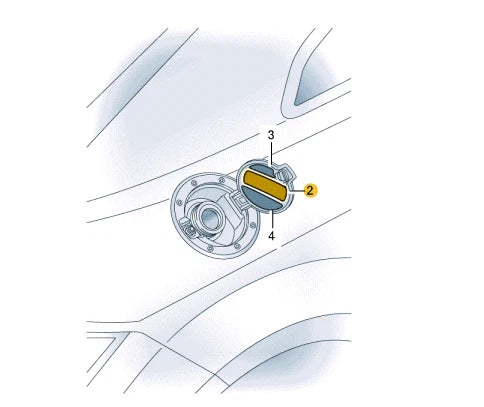 NEW AUDI TT ROADSTER FV 8S FUEL FILLER NECK STICKER 8V5010508AP